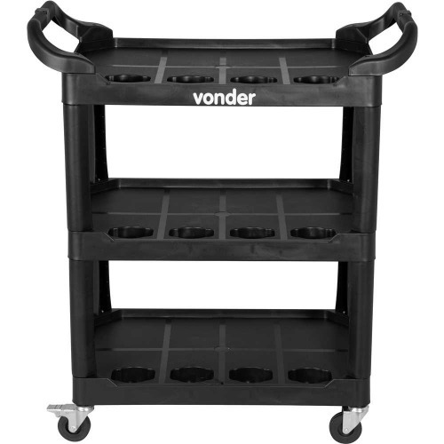 Carrinho para detalhamento automotivo 3 bandejas - CAV 010