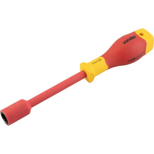 Chave canhão 14 x 125 mm cabo isolado VDE 1000V Chave canhão 14 x 125 mm cabo isolado VDE 1000V