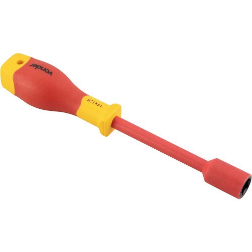 Chave canhão 14 x 125 mm cabo isolado VDE 1000V Chave canhão 14 x 125 mm cabo isolado VDE 1000V