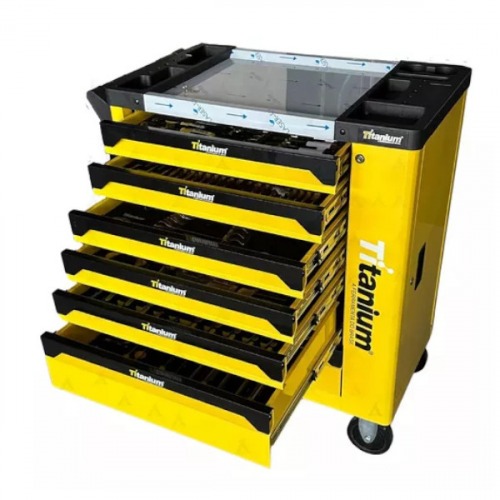 Carrinho para ferramentas com 7 gavetas e 258 ferramentas - Work Station Carrinho para ferramentas com 7 gavetas e 258 ferramentas - Work Station