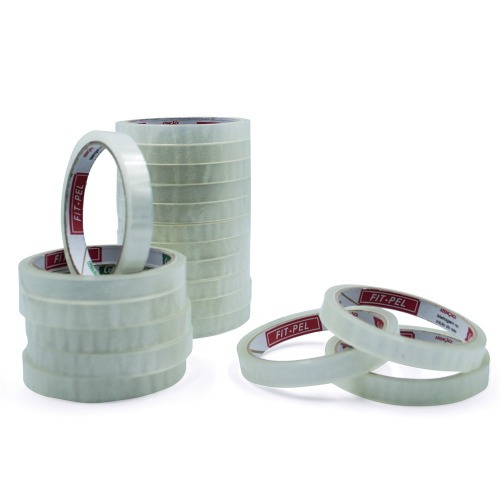 Fita adesiva 12 mm x 40 m com 20 peças cristal - 10100601 Fita adesiva 12 mm x 40 m com 20 peças cristal - 10100601