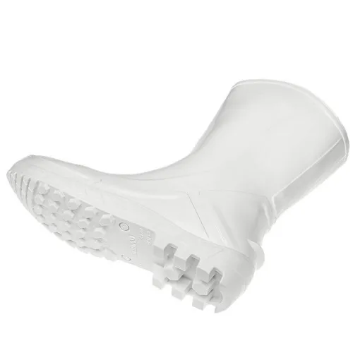 Bota de PVC impermeável cano médio sem forro branca - Vulcaflex