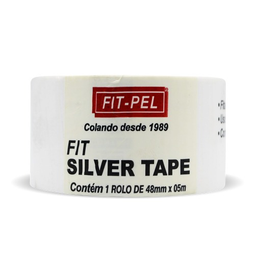 Fita adesiva 48 mm x 5 metros Silver Tape - 10903906 Fita adesiva 48 mm x 5 metros Silver Tape - 10903906