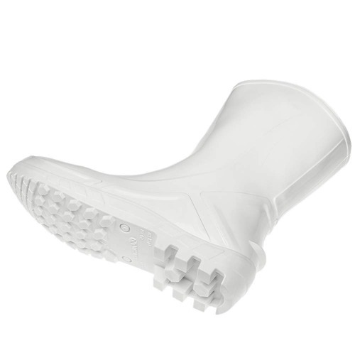 Bota de PVC impermevel cano mdio sem forro branca - Vulcaflex
