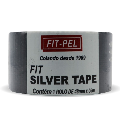 Fita adesiva 48 mm x 5 metros Silver Tape - 10903907 Fita adesiva 48 mm x 5 metros Silver Tape - 10903907