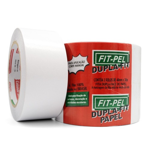 Fita adesiva dupla face 48 mm x 30 metros com 2 peças  - 10703806 Fita adesiva dupla face 48 mm x 30 metros com 2 peças  - 10703806