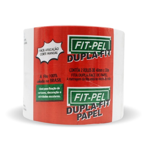 Fita adesiva dupla face 48 mm x 30 metros com 2 peças  - 10703806 Fita adesiva dupla face 48 mm x 30 metros com 2 peças  - 10703806