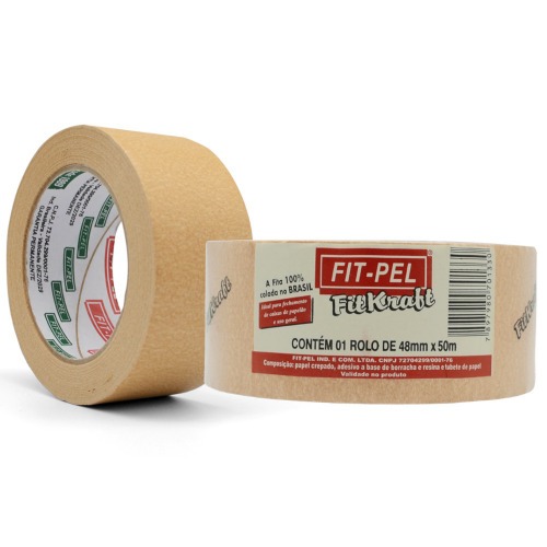 Fita Kraft adesiva 48 mm x 50 metros - 11304005 Fita Kraft adesiva 48 mm x 50 metros - 11304005