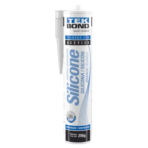 Silicone acético para uso geral 256 gramas - 17000016154 - TekBond