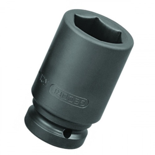 Soquete sextavado longo de impacto 30 mm com encaixe de 1 Soquete sextavado longo de impacto 30 mm com encaixe de 1