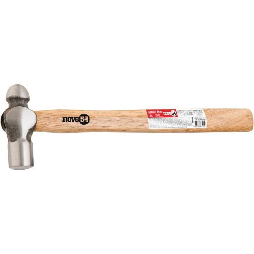 Martelo bola com cabo de madeira - 1,0 kg