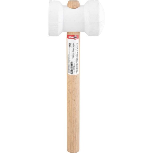 Martelo de borracha 60 mm branco Martelo de borracha 60 mm branco