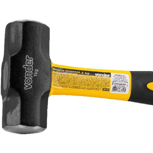 Marreta oitavada 1 kg com cabo de fibra - 35.89.004.100