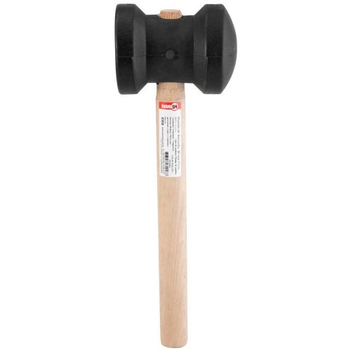 Martelo de borracha 80 mm preto