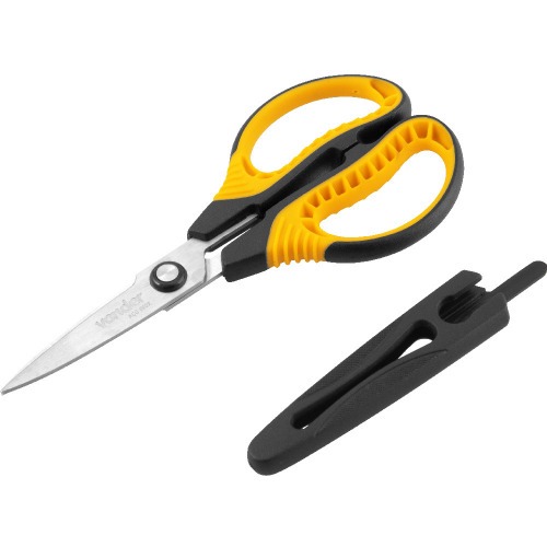 Tesoura de uso geral reta com cabo plstico emborrachado - TR 145