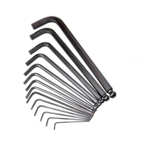 Jogo de chave allen longa abaulada 1,5 a 14 mm com 14 peas - 42KL-14M