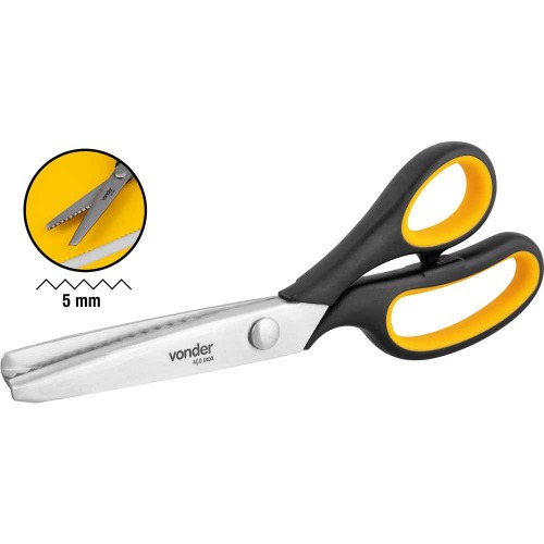 Tesoura manual de picotar 230 mm com cabo emborrachado Tesoura manual de picotar 230 mm com cabo emborrachado