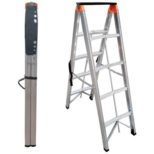 Escada Dobrável Palito de alumínio 4 degraus - N24035517 Escada Dobrável Palito de alumínio 4 degraus - N24035517
