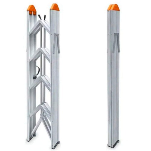 Escada Dobrável Palito de alumínio 4 degraus - N24035517 Escada Dobrável Palito de alumínio 4 degraus - N24035517