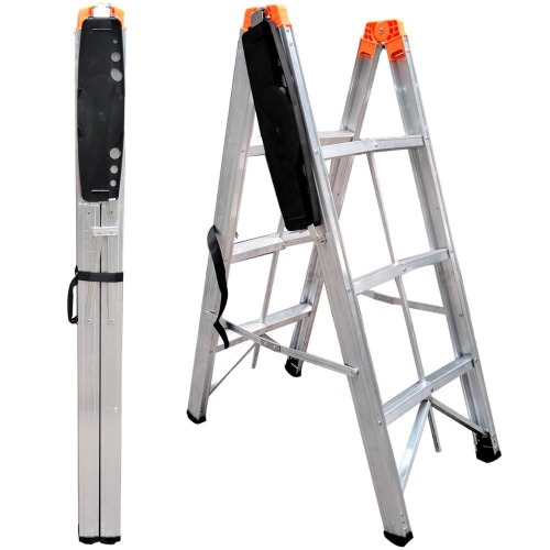 Escada Dobrável Palito de alumínio 3 degraus - N24035753 Escada Dobrável Palito de alumínio 3 degraus - N24035753