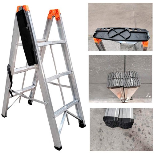 Escada Dobrável Palito de alumínio 3 degraus - N24035753 Escada Dobrável Palito de alumínio 3 degraus - N24035753