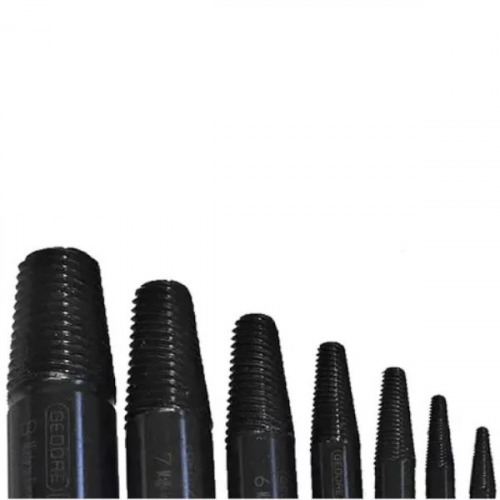 Jogo de extratores de parafusos 1 a 8 mm com 8 peças - 8551-88 Jogo de extratores de parafusos 1 a 8 mm com 8 peças - 8551-88