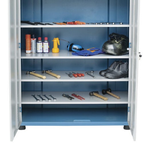 Armário com 5 prateleiras e portas de aço - AM-11 Armário com 5 prateleiras e portas de aço - AM-11