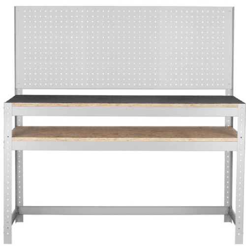 Bancada desmontvel com 1 prateleira e painel perfurado - BM-U