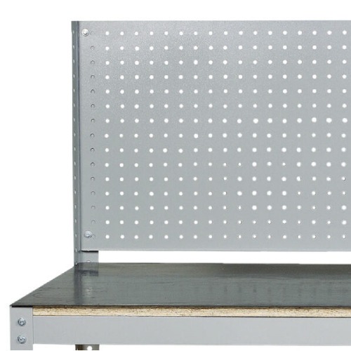 Bancada desmontável com 2 prateleiras e painel perfurado - BM-V Bancada desmontável com 2 prateleiras e painel perfurado - BM-V