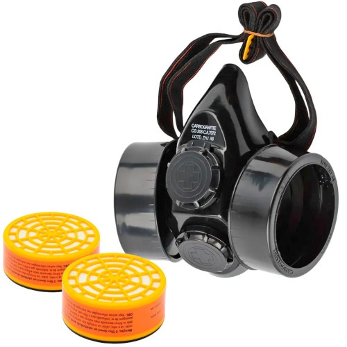 Respirador semifacial CG 306 com 2 cartuchos R 203 Respirador semifacial CG 306 com 2 cartuchos R 203