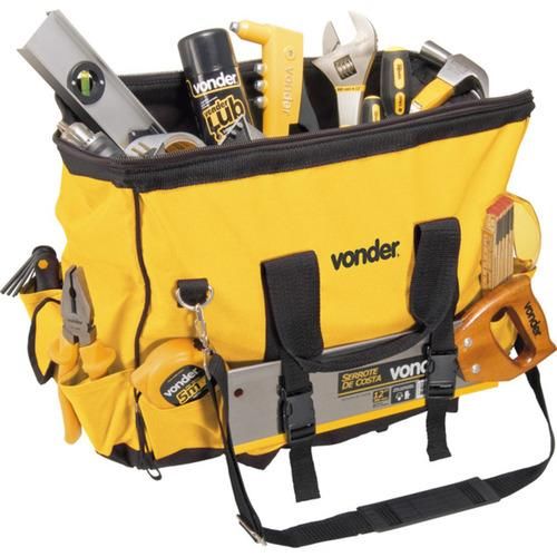 Bolsa de lona 450 x 250 x 350 mm com 18 bolsos - BL 060 Bolsa de lona 450 x 250 x 350 mm com 18 bolsos - BL 060