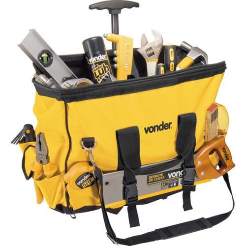 Bolsa de lona 450 x 250 x 350 mm com 18 bolsos - BL 060 Bolsa de lona 450 x 250 x 350 mm com 18 bolsos - BL 060