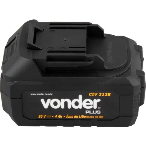 Chave de impacto a bateria 20V encaixe de 1/2