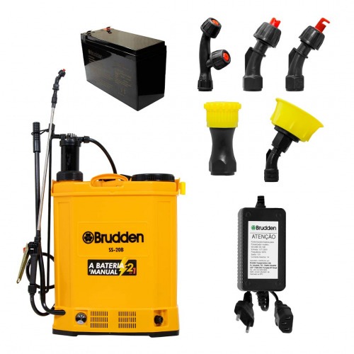 Pulverizador costal a bateria e manual 12V 20 litros com 5 bicos - SS-20B  110V/220V Pulverizador costal a bateria e manual 12V 20 litros com 5 bicos - SS-20B  110V/220V