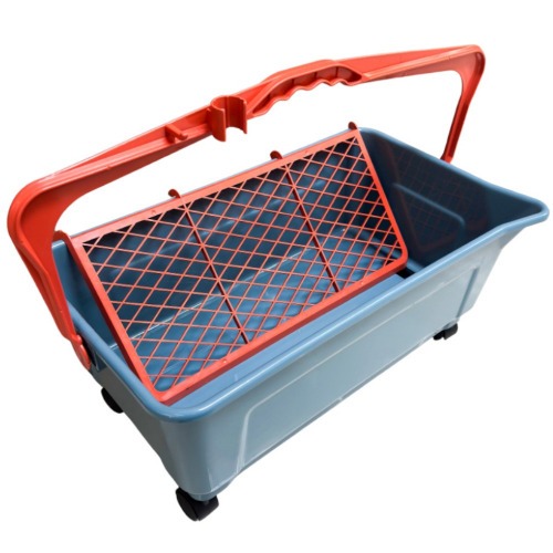 Ca�amba para pintura 25L com rodas cinza - 0.2833