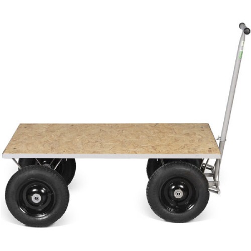 Carro plataforma com tampo em madeira capacidade de 600 kg - TM-89 Carro plataforma com tampo em madeira capacidade de 600 kg - TM-89