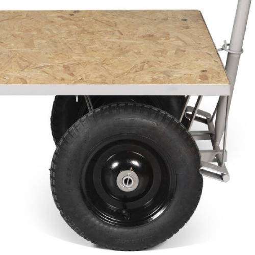 Carro plataforma com tampo em madeira capacidade de 600 kg - TM-89 Carro plataforma com tampo em madeira capacidade de 600 kg - TM-89