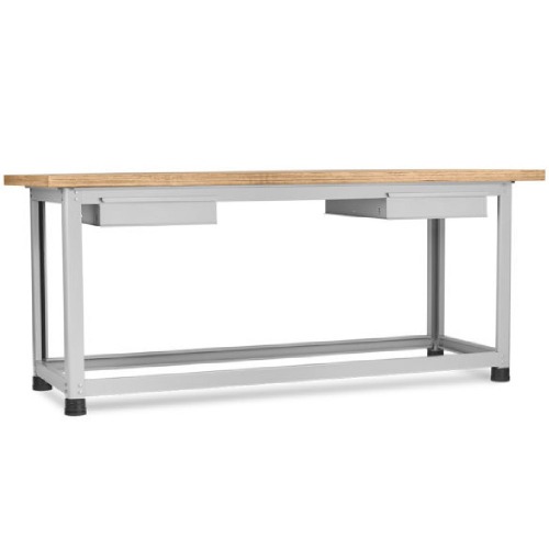 Bancada desmont�vel com 2 gavetas e tampo em compensado pinus envernizado - BM-E