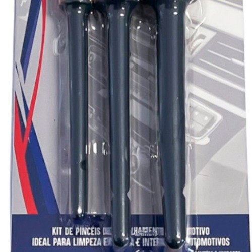 Jogo de pincéis para detalhamento automotivo com 3 peças - 1.9201 Jogo de pincéis para detalhamento automotivo com 3 peças - 1.9201