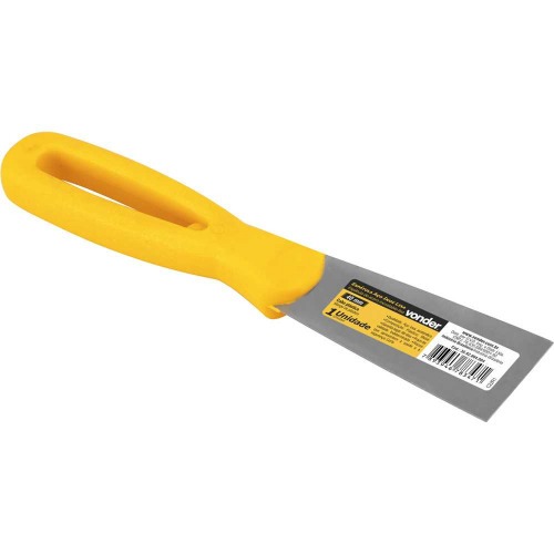 Esp�tula de a�o inox 40 mm com cabo de pl�stico