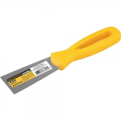 Esp�tula de a�o inox 40 mm com cabo de pl�stico