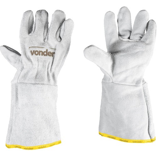 Luva de raspa de couro petroleira com reforço Luva de raspa de couro petroleira com reforço