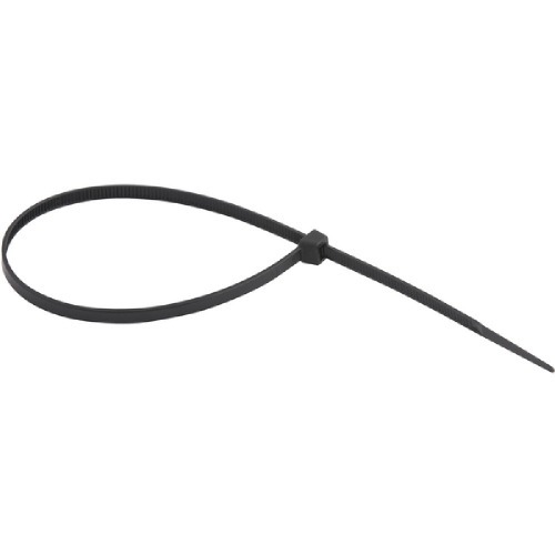 Abraadeira de nylon preta 2,5 mm x 10 cm com 100 peas