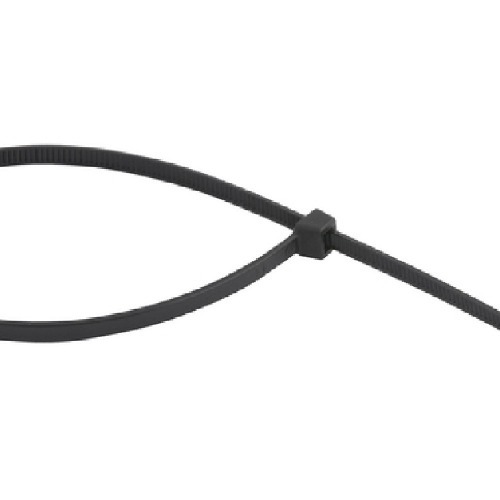 Abraadeira de nylon preta 2,5 mm x 10 cm com 100 peas