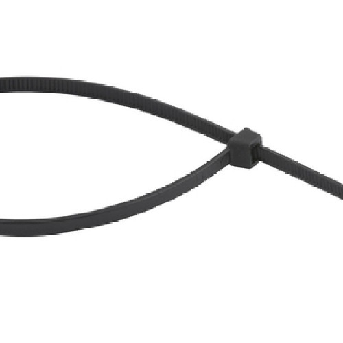 Abraçadeira de nylon preta 3,6 mm x 20 cm com 100 peças Abraçadeira de nylon preta 3,6 mm x 20 cm com 100 peças