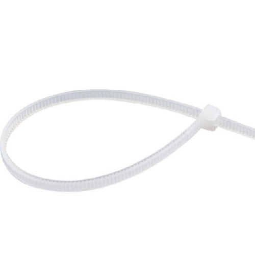 Abraçadeira de nylon branca 3,6 x 200 mm com 100 peças Abraçadeira de nylon branca 3,6 x 200 mm com 100 peças