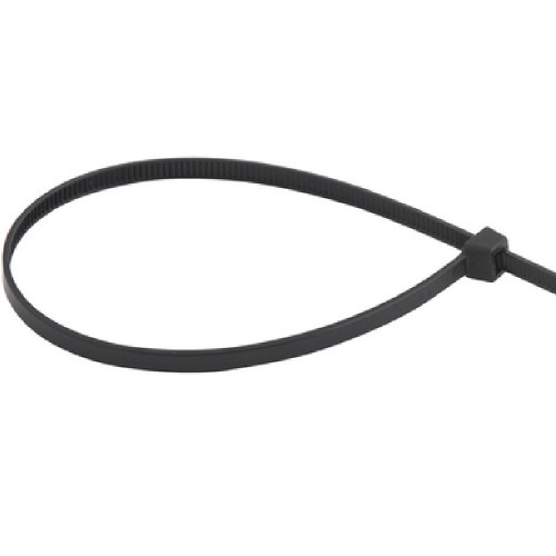 Abraadeira de nylon preta 4,8 mm x  28 cm com 100 peas