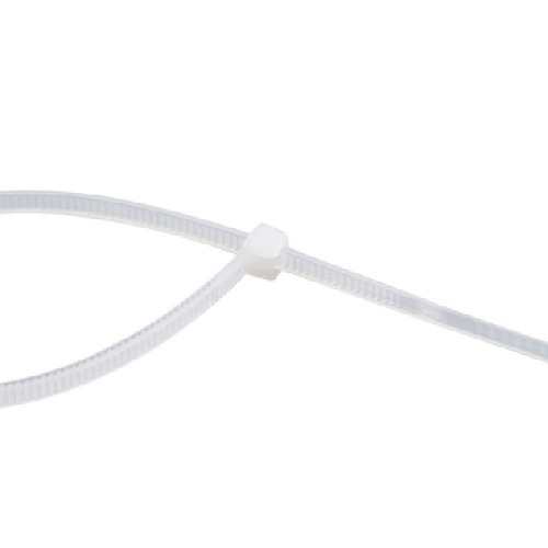 Abraadeira de nylon branca 4,8 mm x 28 cm com 100 peas