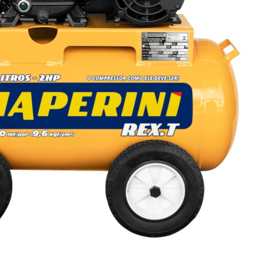 Compressor de ar 10 pés 50L 2 hp 140 libras trifásico - REX.T Móvel Compressor de ar 10 pés 50L 2 hp 140 libras trifásico - REX.T Móvel