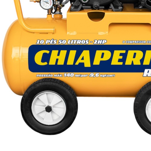 Compressor de ar 10 pés 50L 2 hp 140 libras trifásico - REX.T Móvel Compressor de ar 10 pés 50L 2 hp 140 libras trifásico - REX.T Móvel